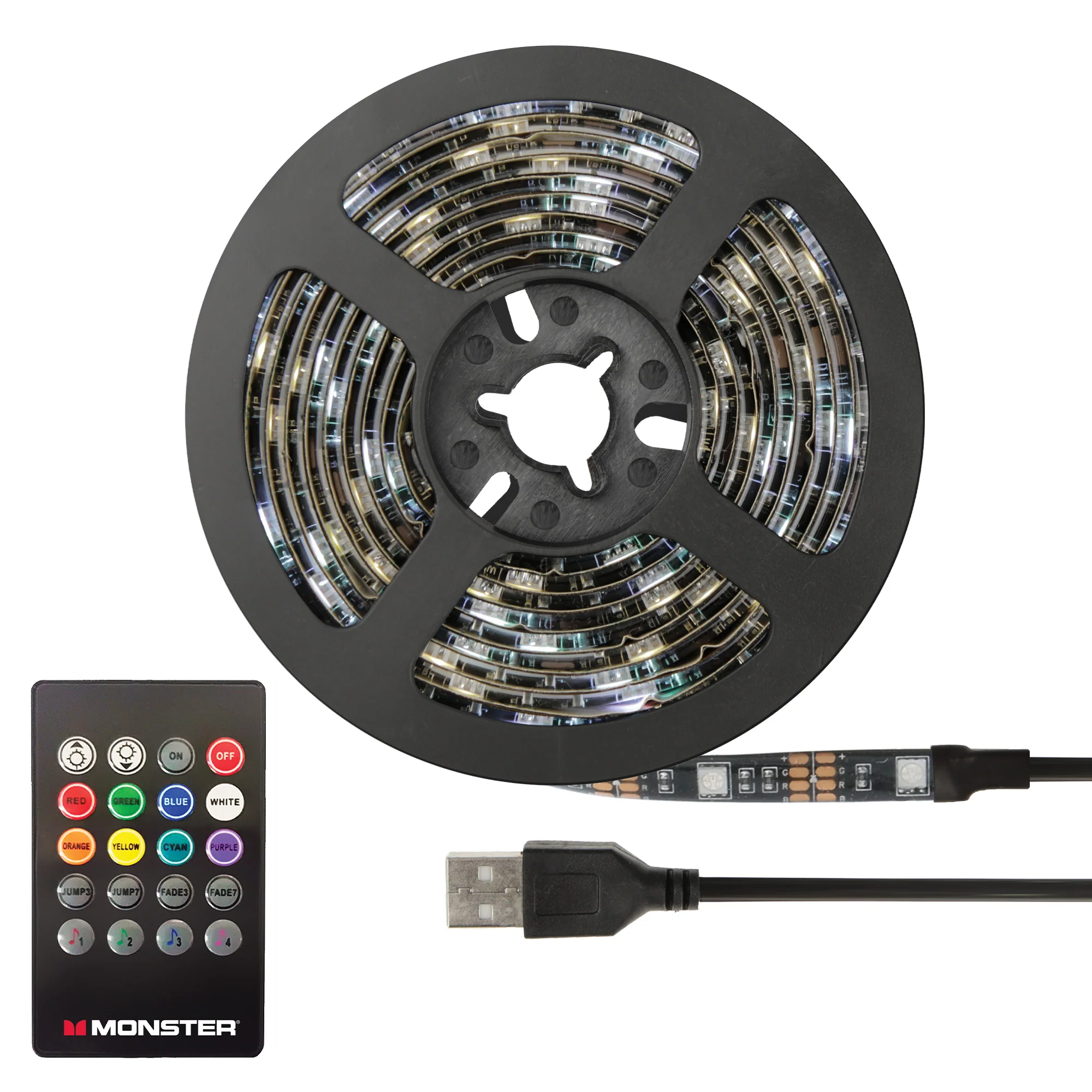 Sound Reactive Multicolor Indoor LED Light Strip, Remote Controlled - Image 6