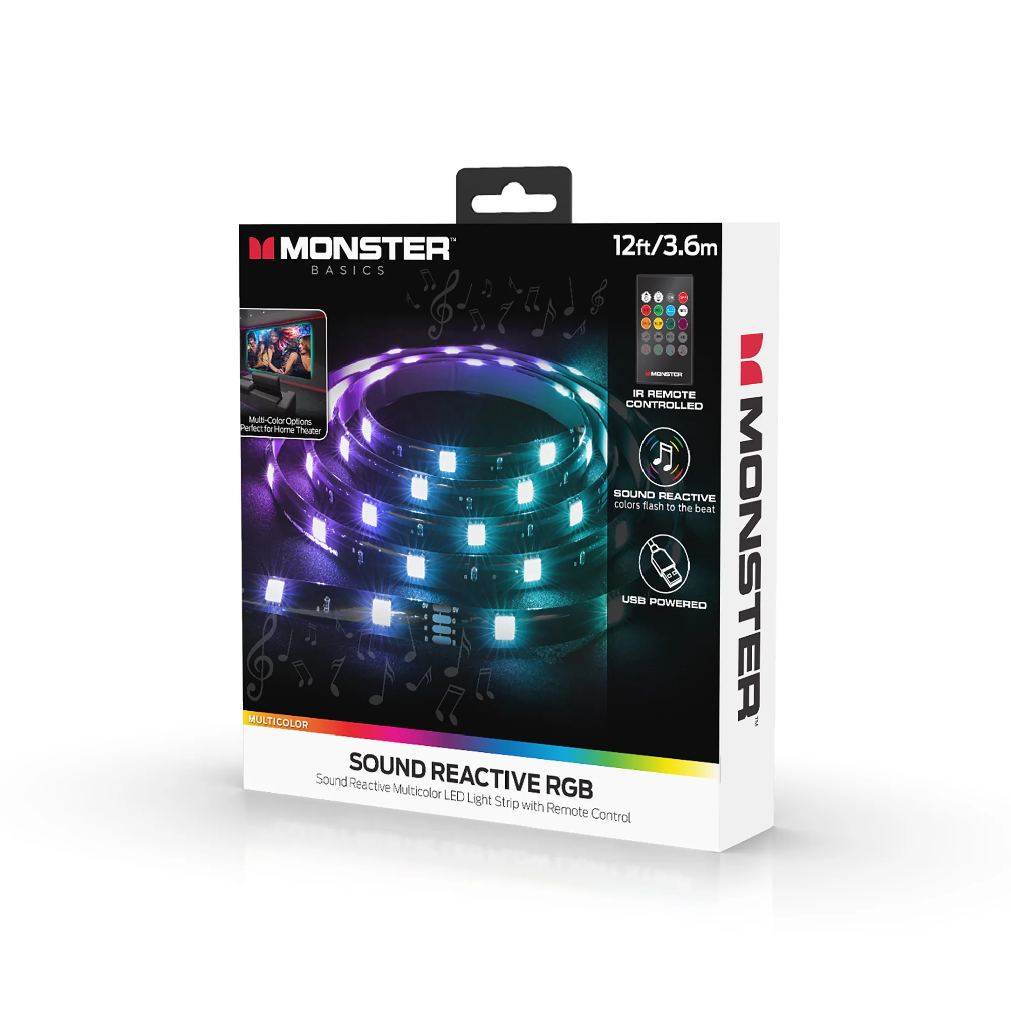 Sound Reactive Multicolor Indoor LED Light Strip, Remote Controlled - Image 7