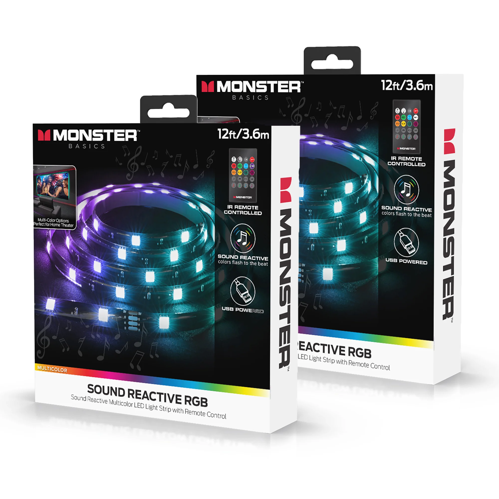 Sound Reactive Multicolor Indoor LED Light Strip, Remote Controlled - Image 8