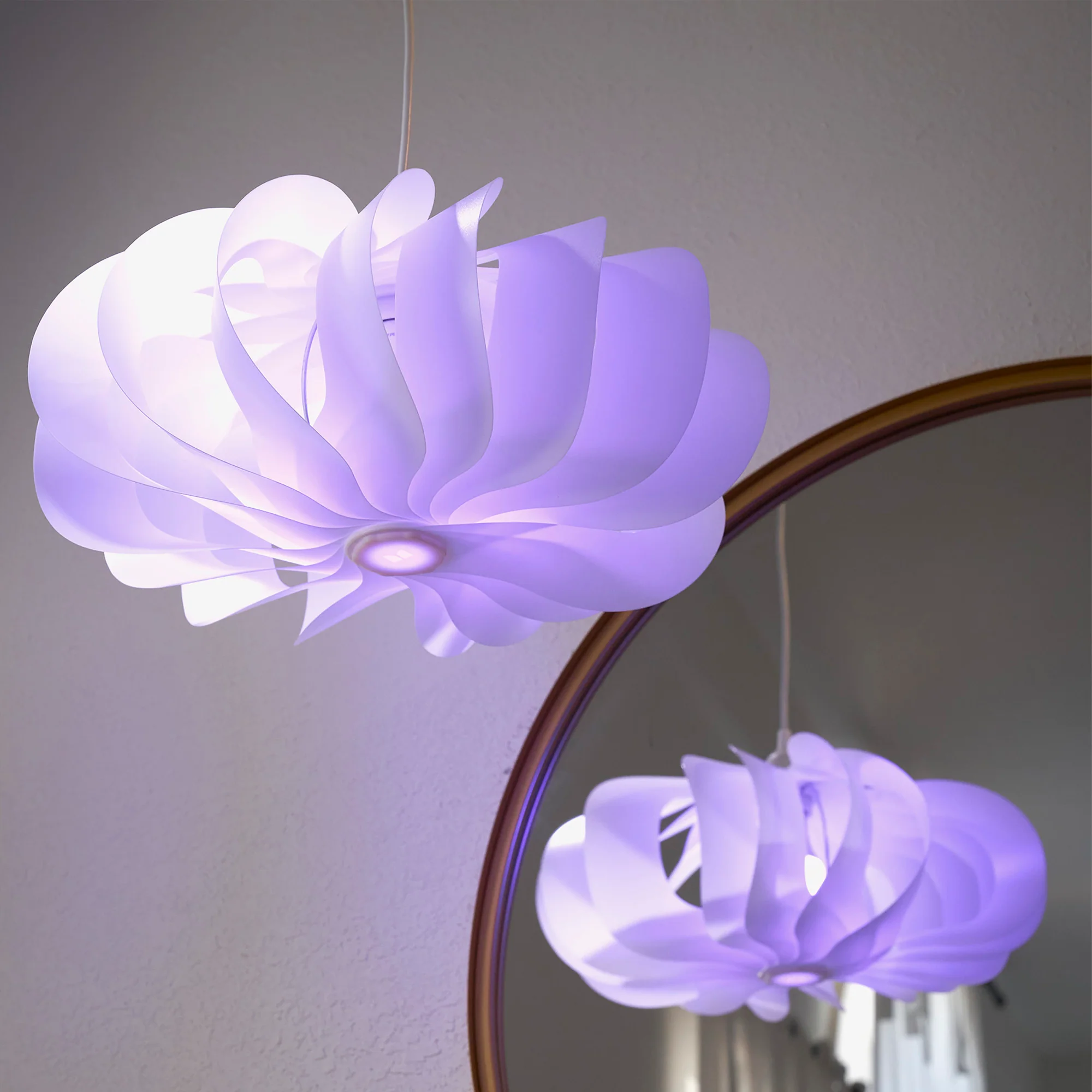 15ft Curved Smart App Multi-Color Hanging Pendant Light - Image 4