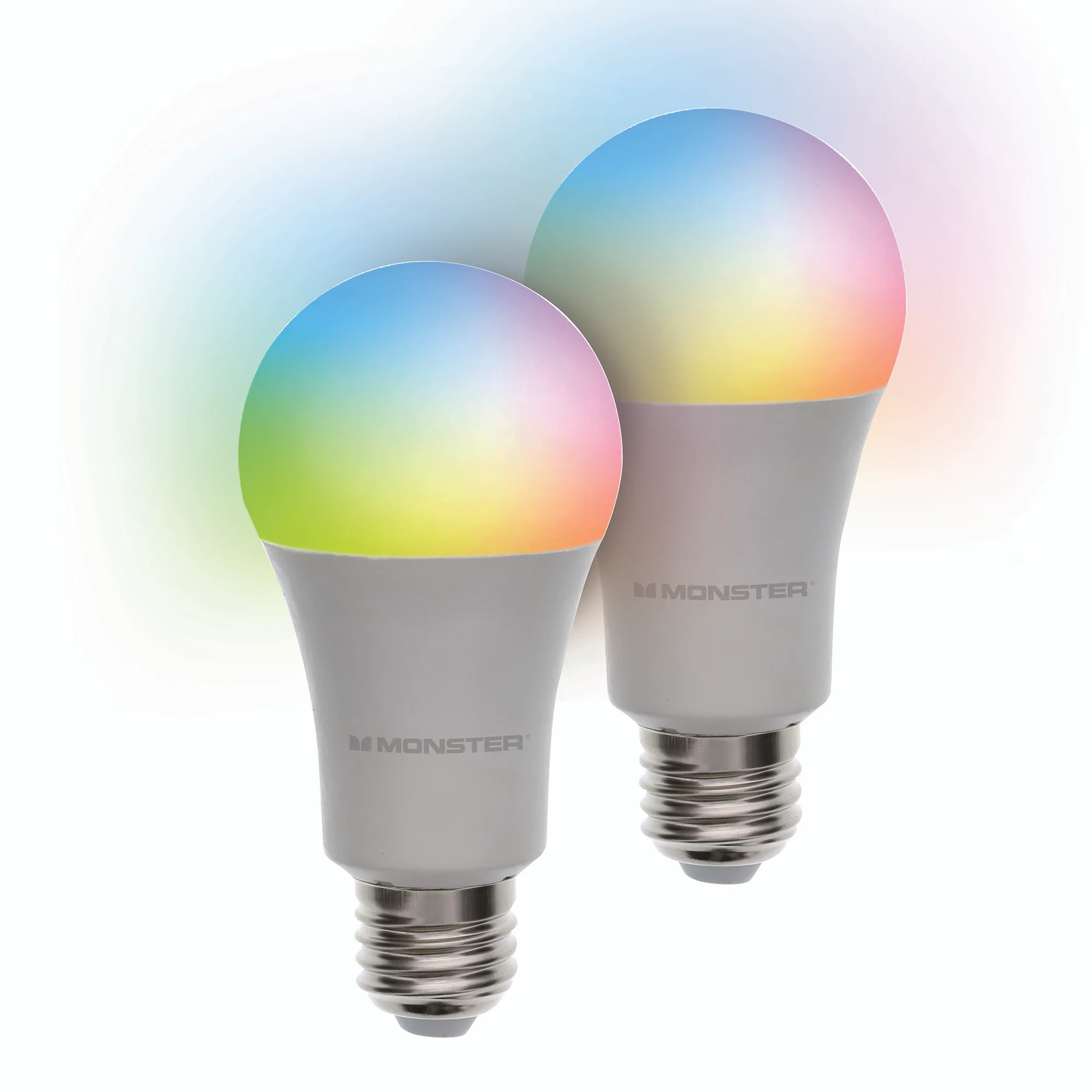 2-Pack Multi-Color and Warm-White Smart LED 60W Light Bulb E26 A19 - Image 3
