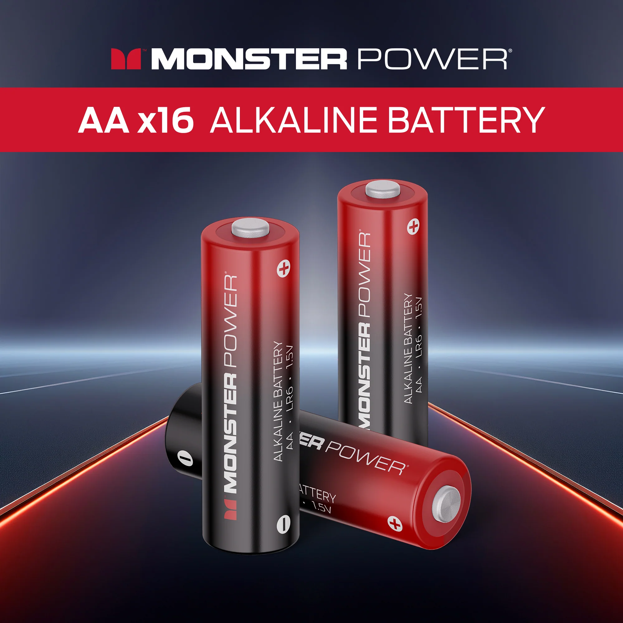 Monster AA Alkaline Batteries (20-Pack) | 2X Power Boost for High-Drain Devices - Image 3