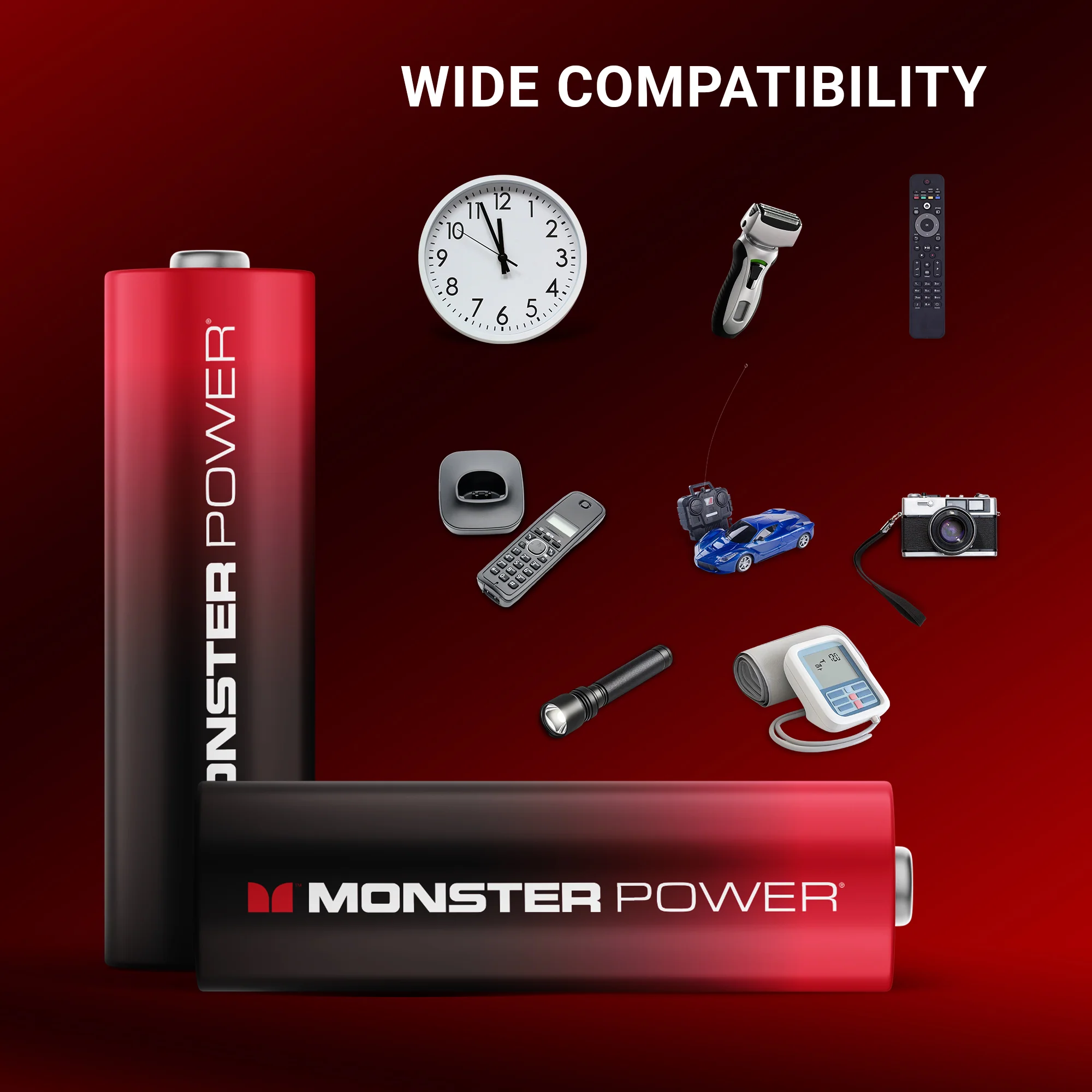 Monster AA Alkaline Batteries (20-Pack) | 2X Power Boost for High-Drain Devices - Image 5