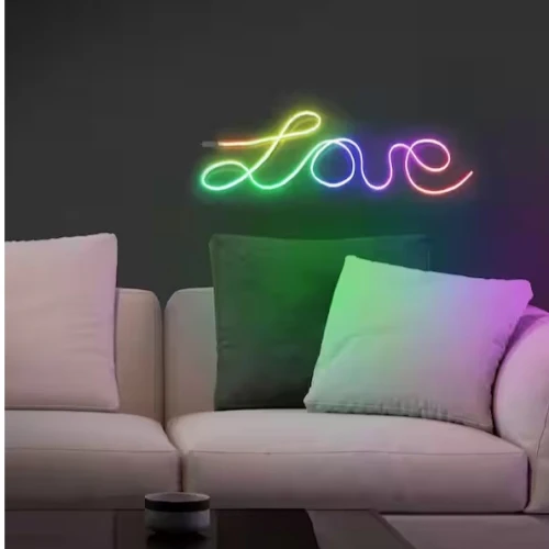 2pk 6.5ft Custom Neon Flex LED Light Strip and 3D Memory Wire Core, Shapes-it and Build Words - Image 4