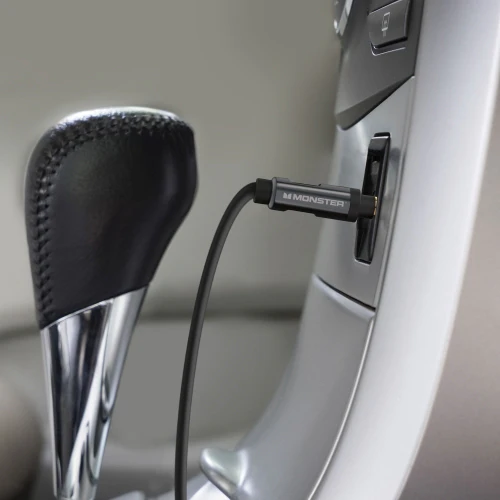 3ft Auxiliary Audio Cable with Hands-Free Mic, (Stereo), Smartphone Compatible - Image 3