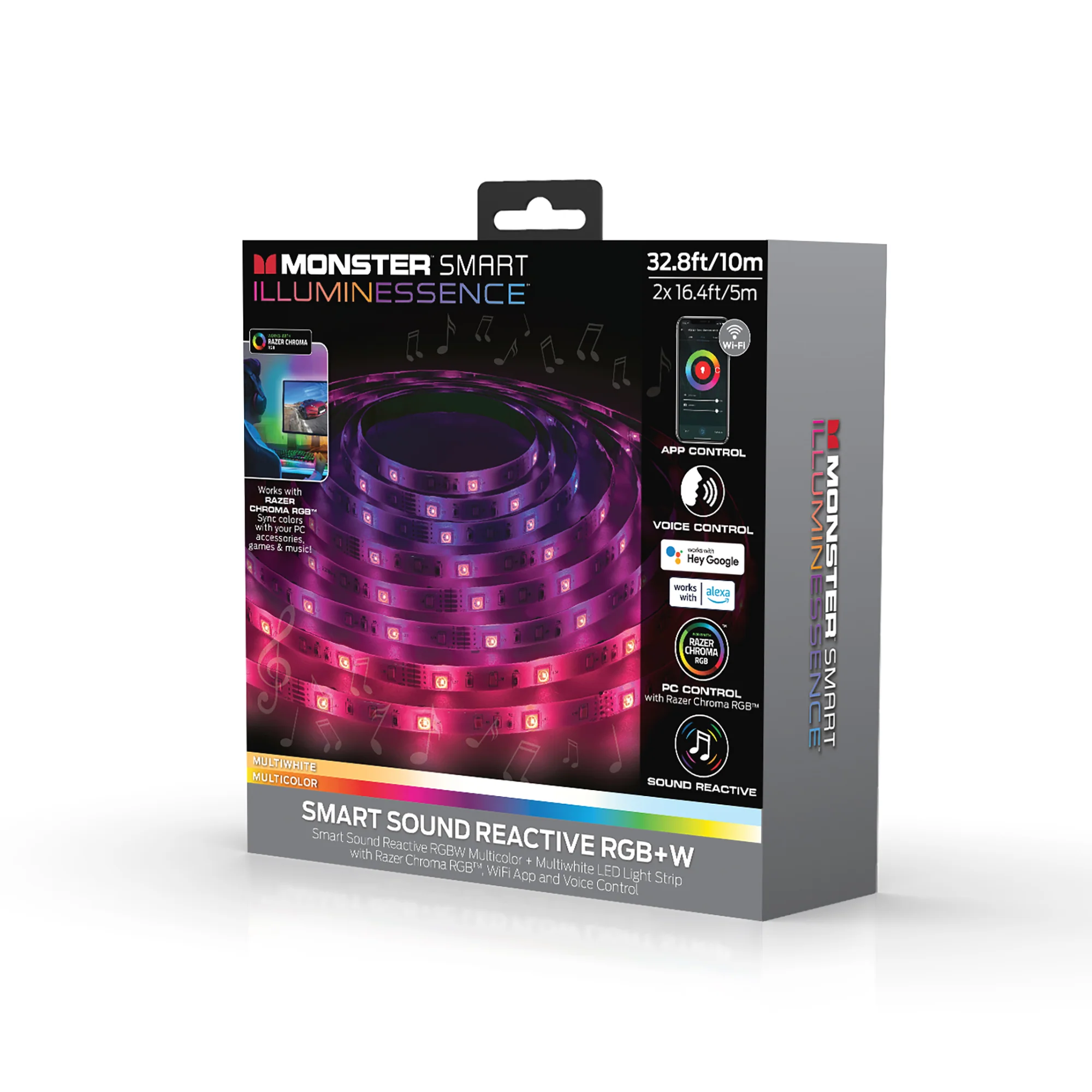 Smart Sound Reactive Multi-color Multi-white Indoor LED Light Strip - Image 7