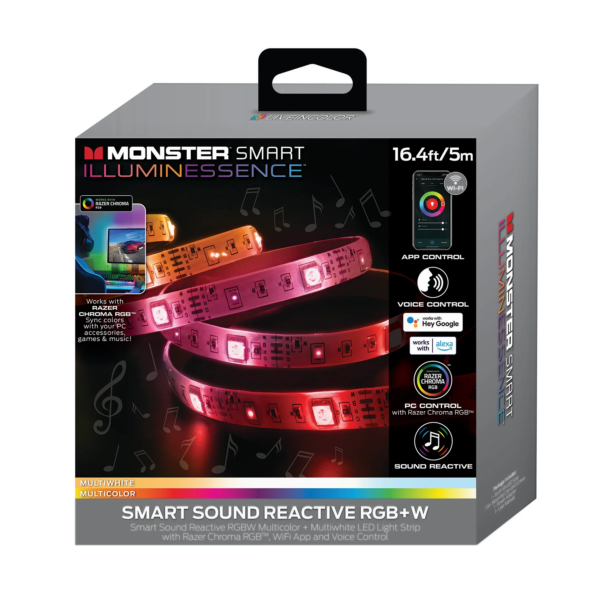 Smart Sound Reactive Multi-color Multi-white Indoor LED Light Strip - Image 8