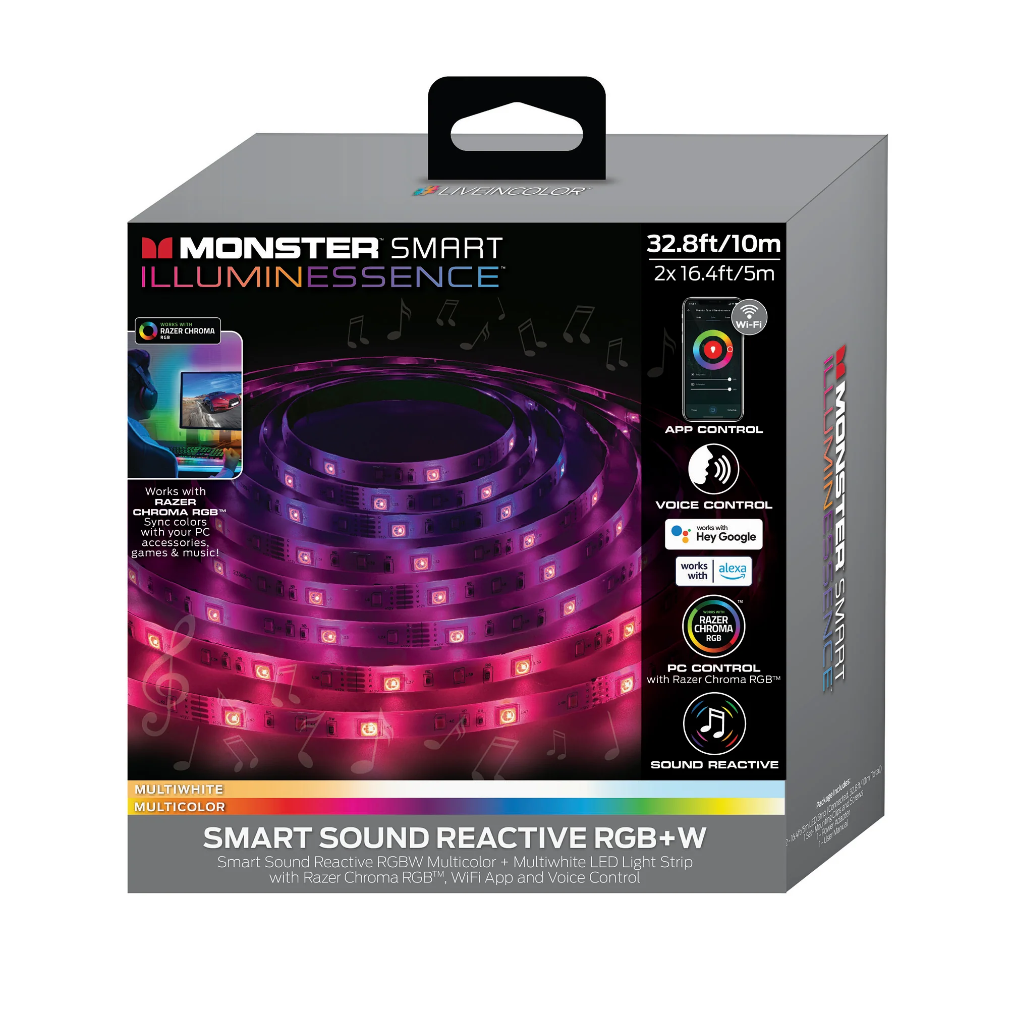 Smart Sound Reactive Multi-color Multi-white Indoor LED Light Strip - Image 9