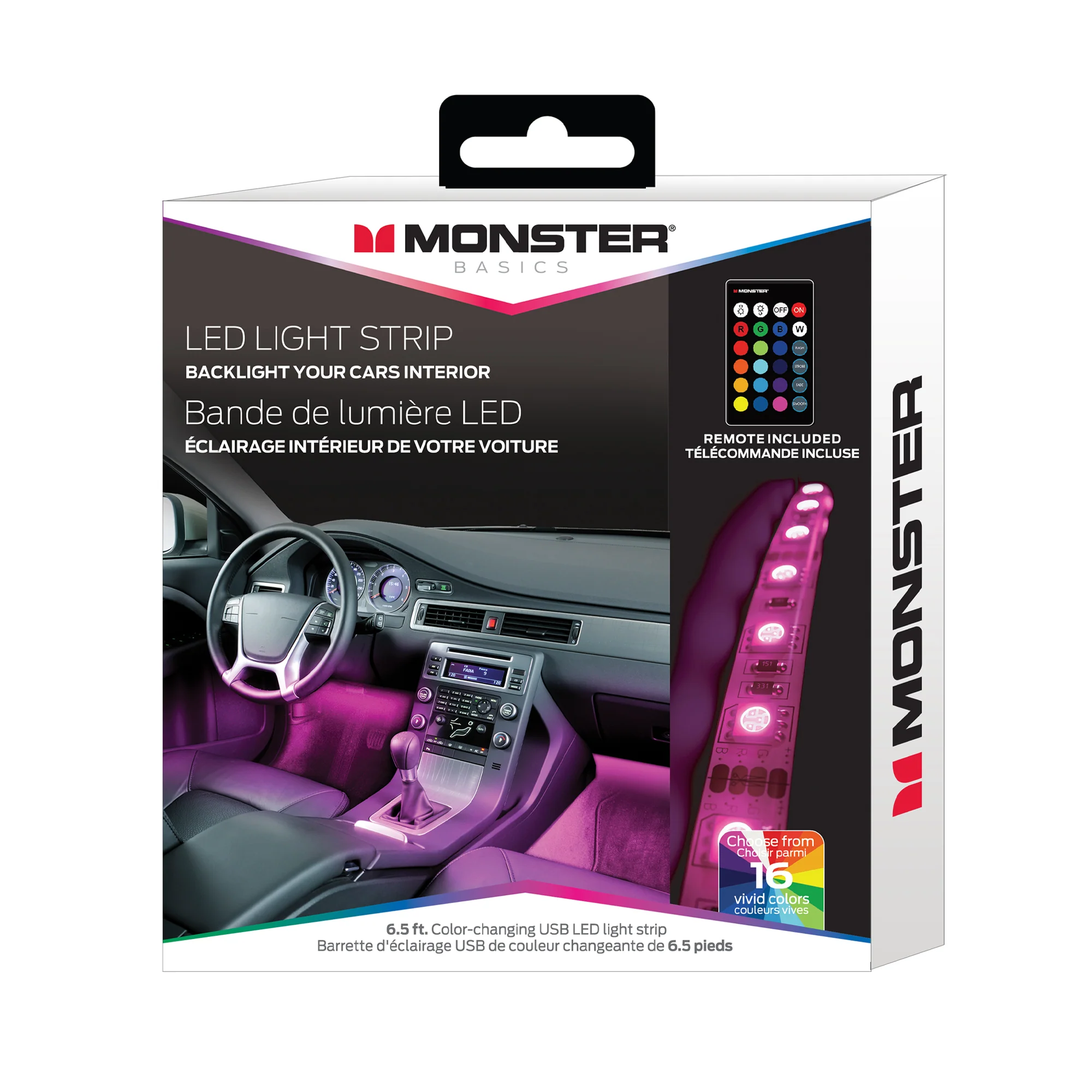 6.5ft Multi-Color LED Car Accent Light Strip - Image 5