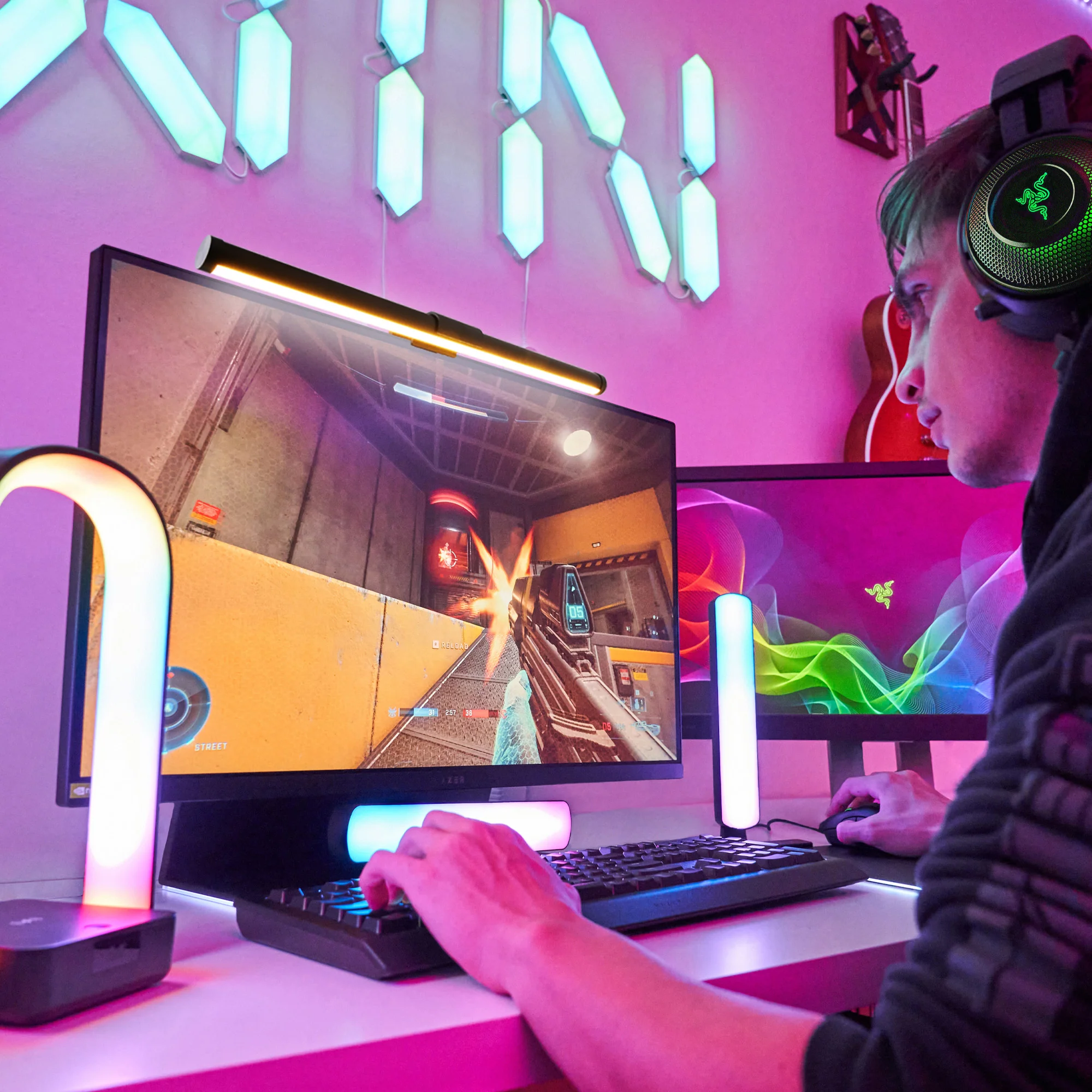 LED Duo Monitor Light Bars: Smart Color, Razer Chroma, App Control - Image 4