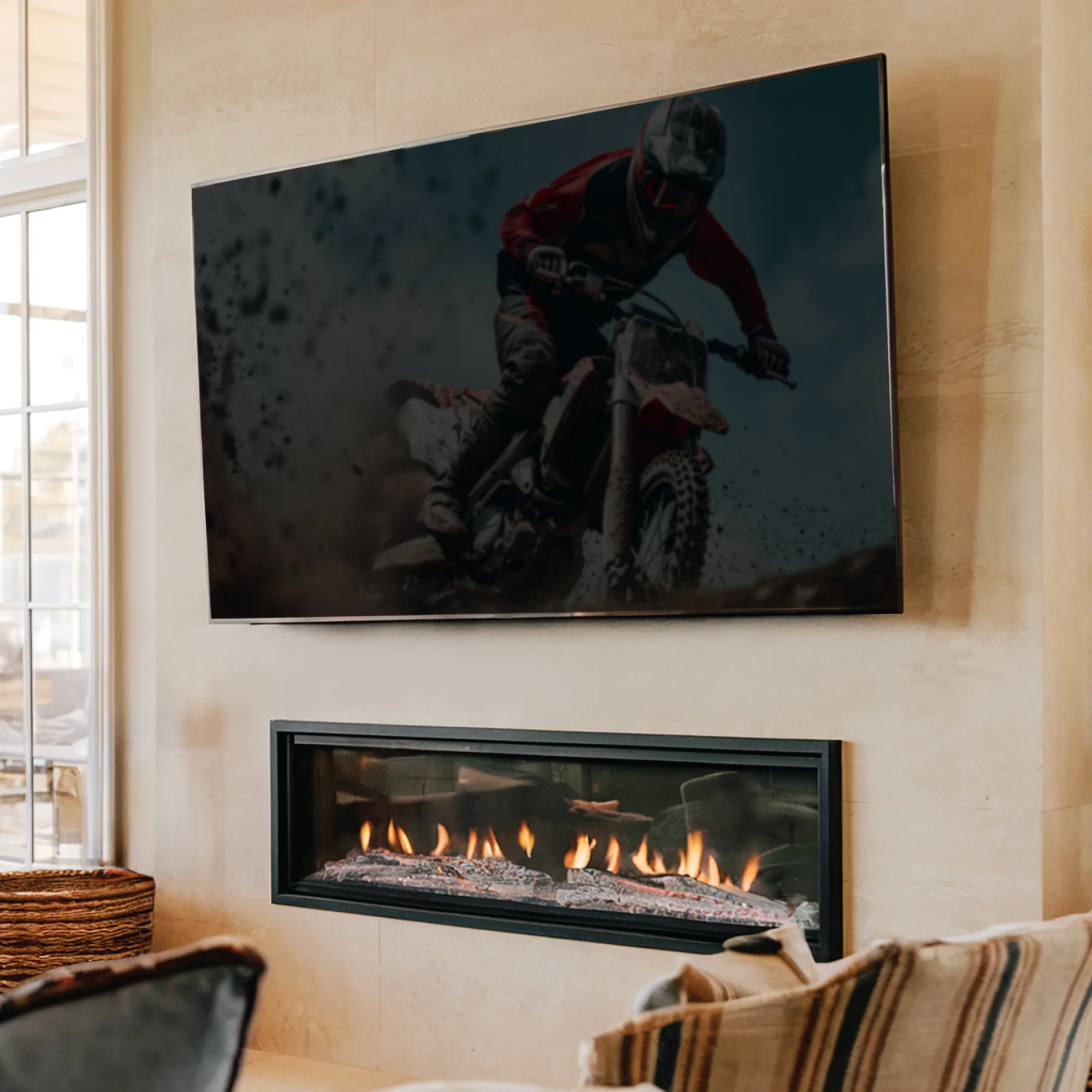 Monster Black Full Motion TV Wall Mount for 13"-42" Flat Screens | Swivel, Tilt, Articulating | Max 55 lbs | VESA 200x200 - Image 6