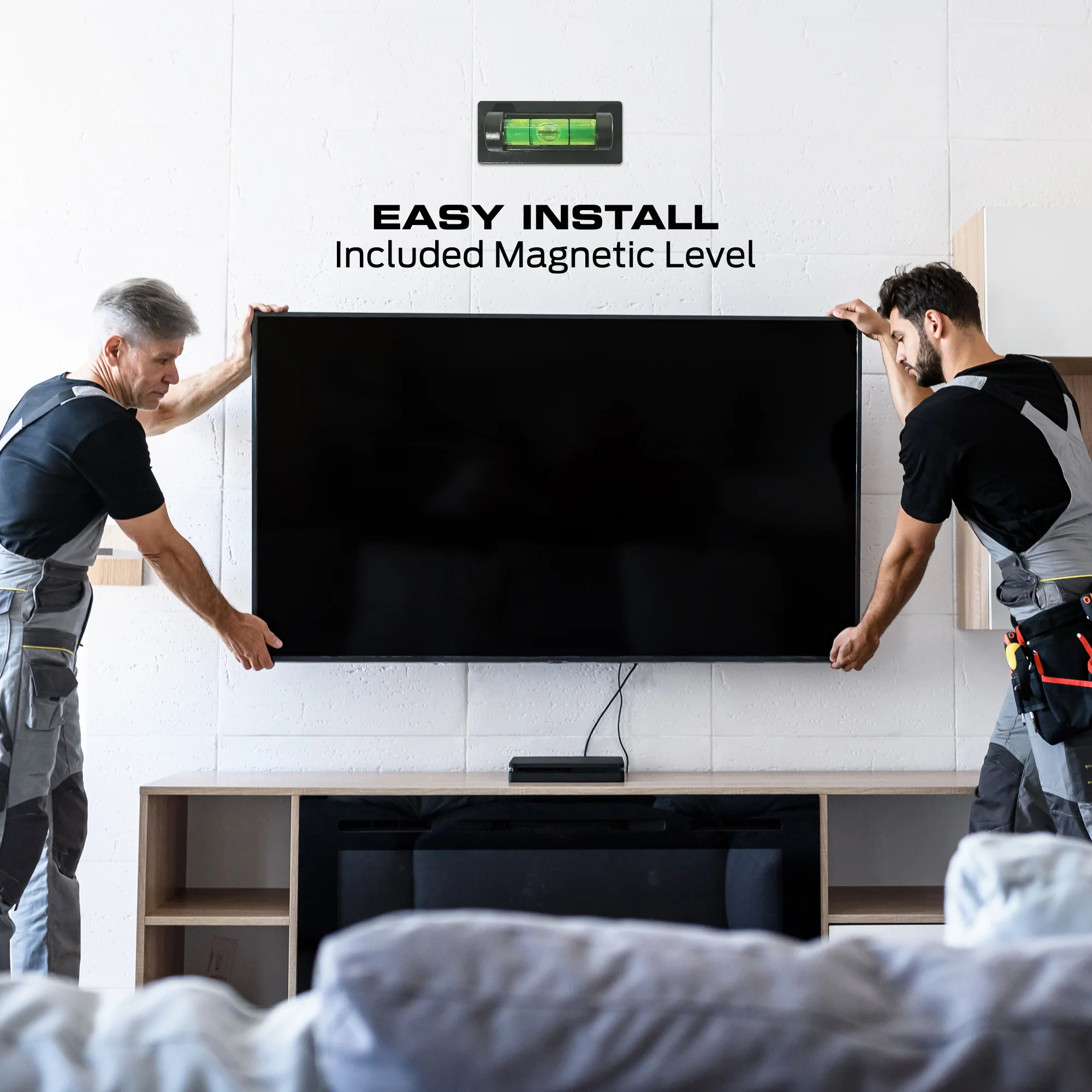 Monster Full Motion TV Mount for 32”-80” TVs up to 88 Lbs., Flat Panel Swivel & Tilt Television Mount - Image 6