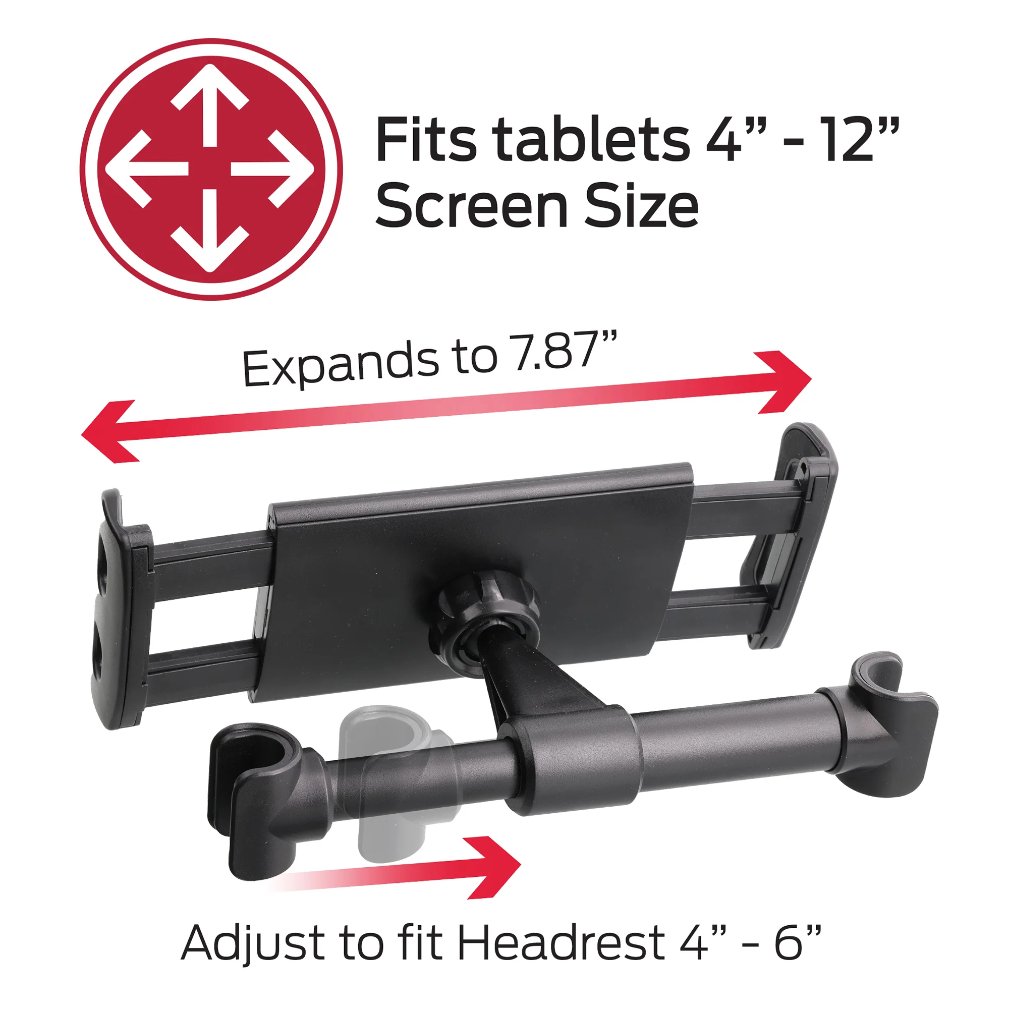 2 pack Universal Backseat Headrest Tablet Mount - Keep Passengers Entertained on the Go! - Image 3