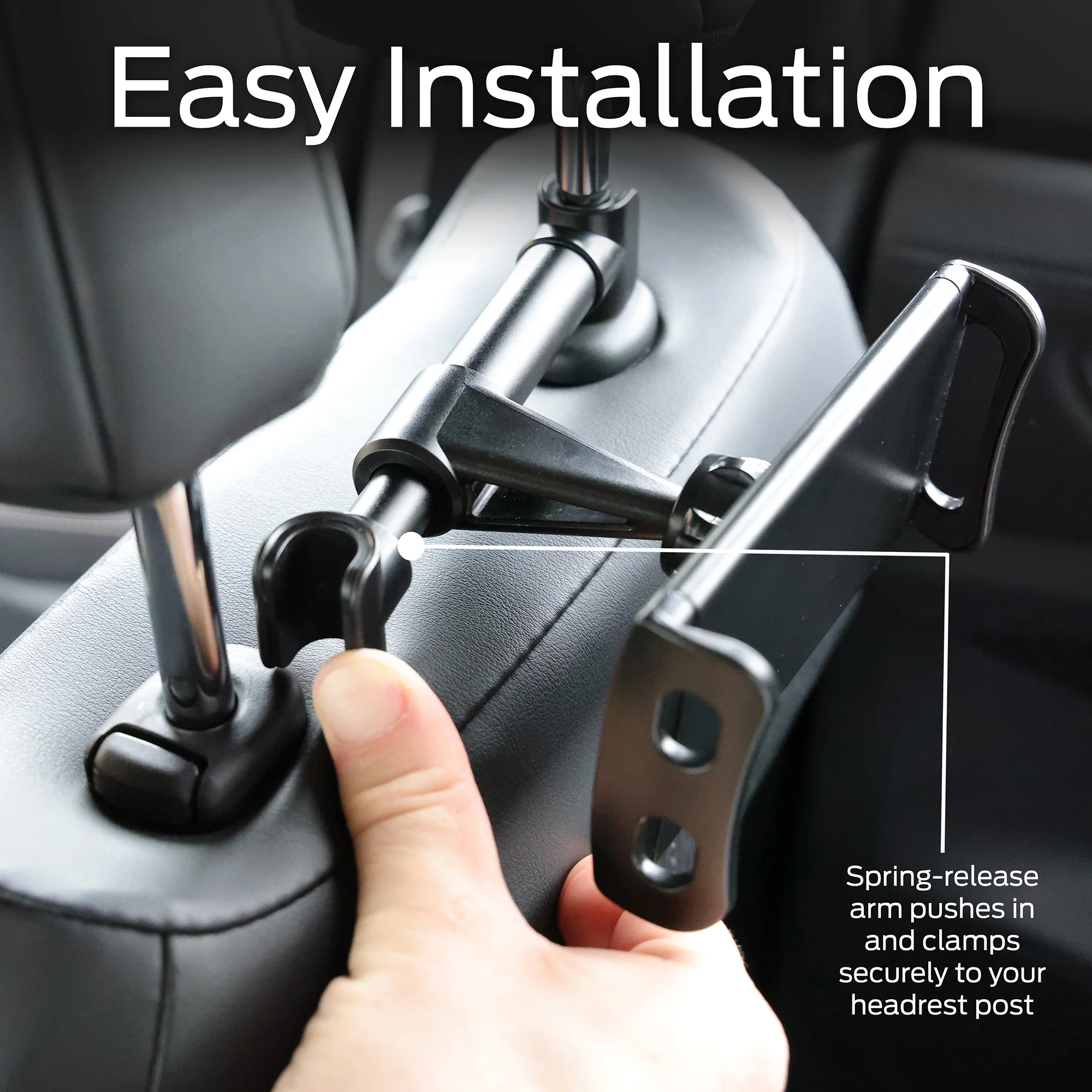 2 pack Universal Backseat Headrest Tablet Mount - Keep Passengers Entertained on the Go! - Image 4