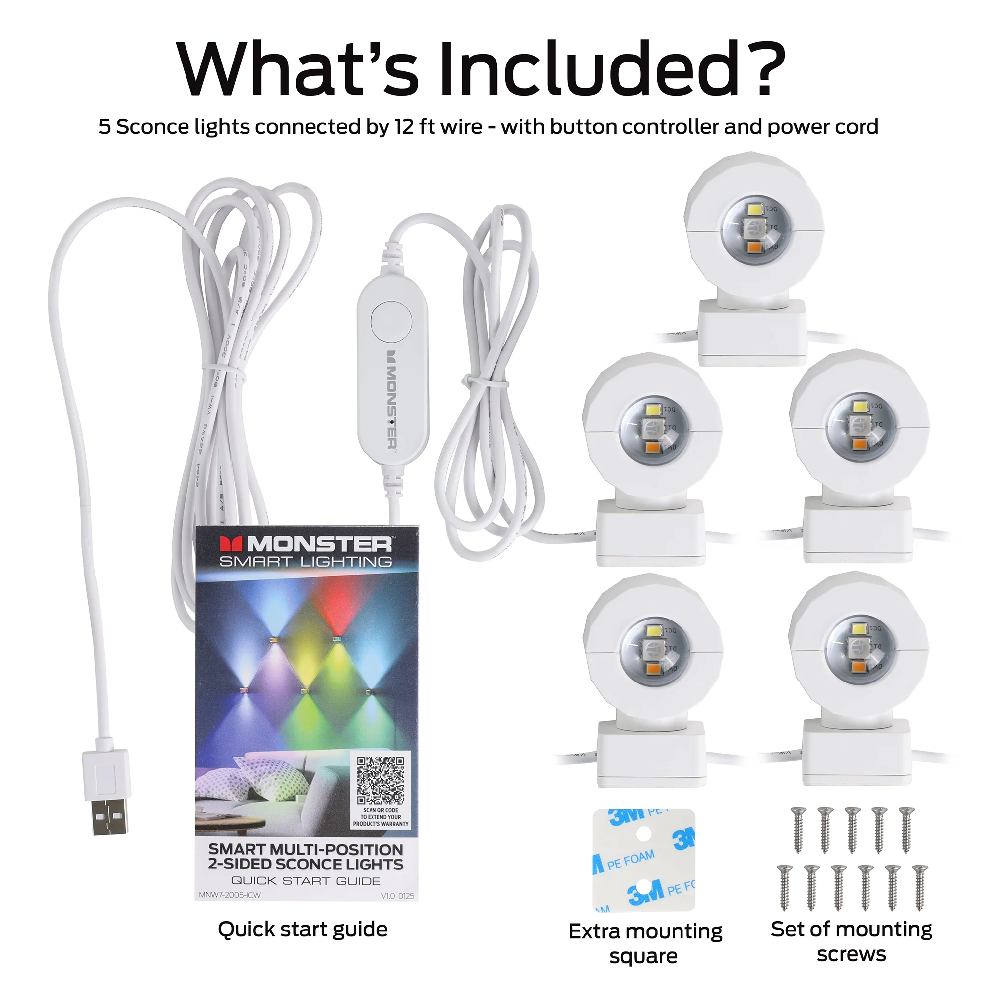 Multi-Position Indoor 12ft 2-Sided Sconce Lights, Wi-Fi & Voice Controlled, Razer Chroma - Image 9