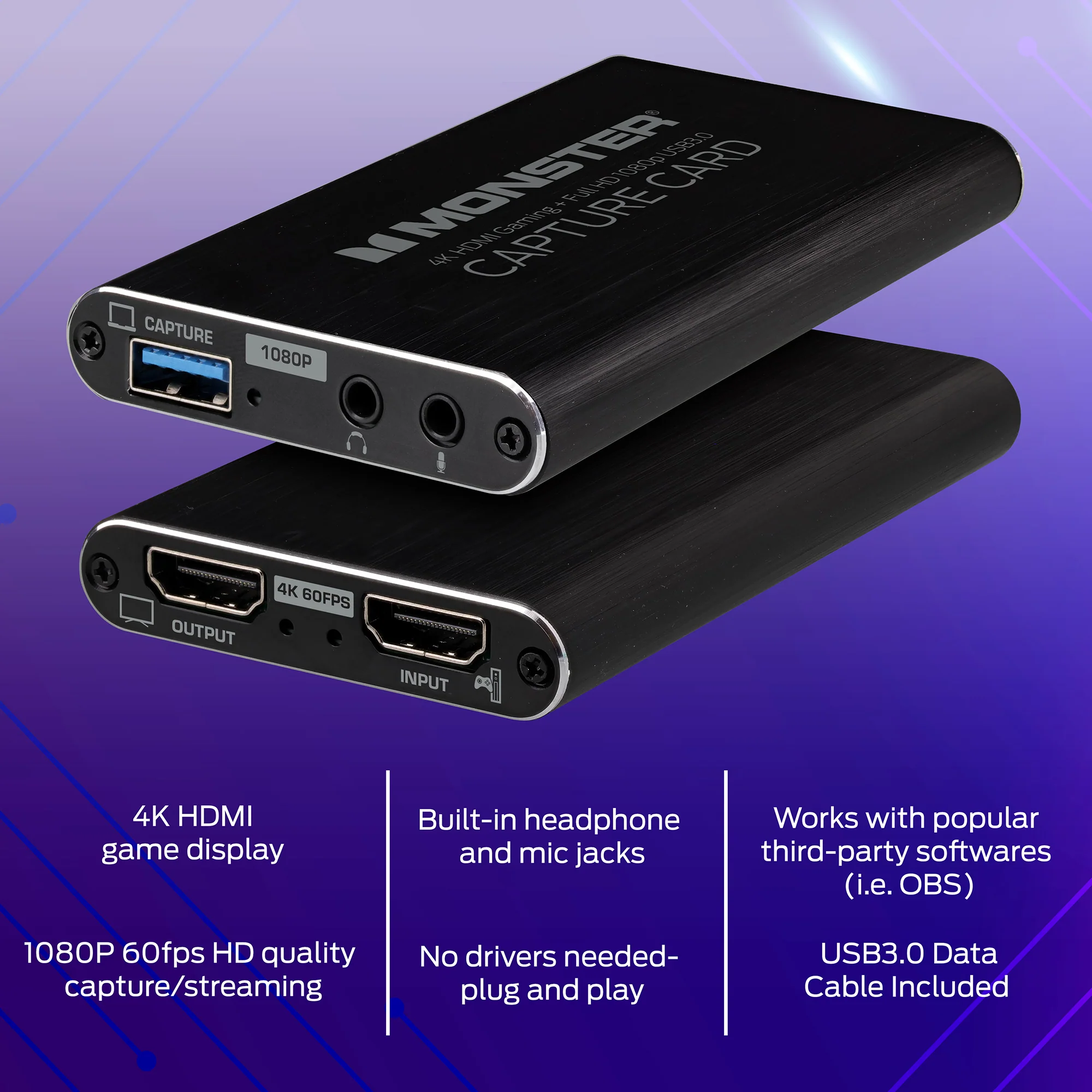 Capture Card, 4K 60FPS Game Play, 1080p 60FPS Capture & Streaming - Image 6