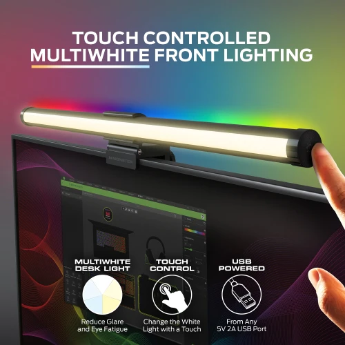 Duo Monitor Light Bar: Reduce Glare, Enhance Comfort, Boost Style, Level Up Your Gaming Atmosphere - Image 5