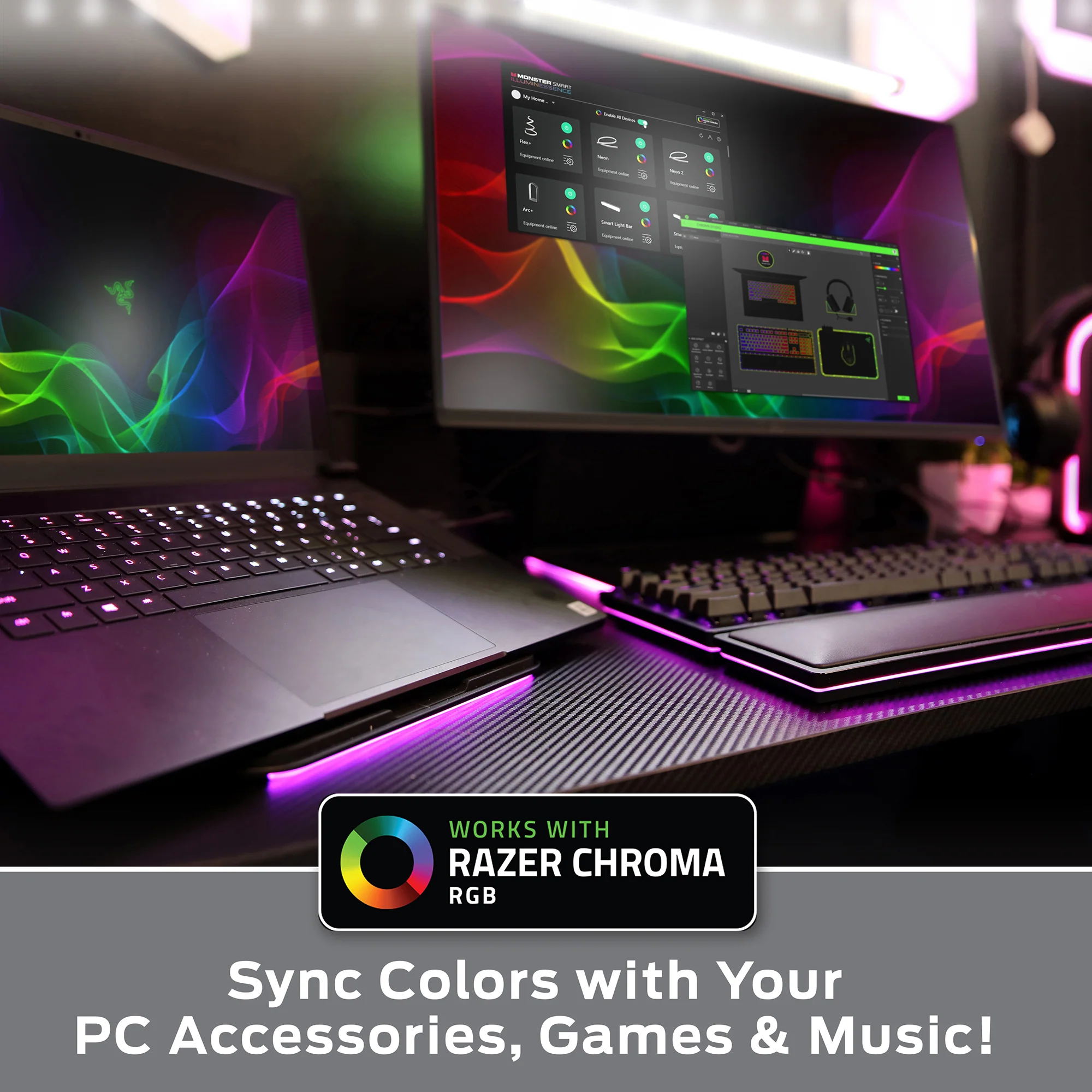 3D Prism 4-Pack Interlocking RGBIC LED Wall Lights, Music Sync, Voice & App Control - Image 5