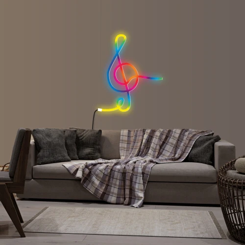 Smart 16.4 Ft Neon Outdoor LED Light Strip, RGB+IC Wi-Fi LED Rope Light, IP66 Water & Weather Resistant - Image 4