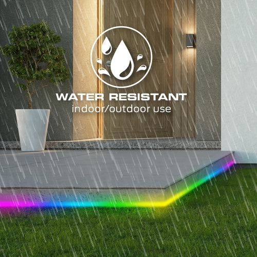 Smart 16.4 Ft Neon Outdoor LED Light Strip, RGB+IC Wi-Fi LED Rope Light, IP66 Water & Weather Resistant - Image 7