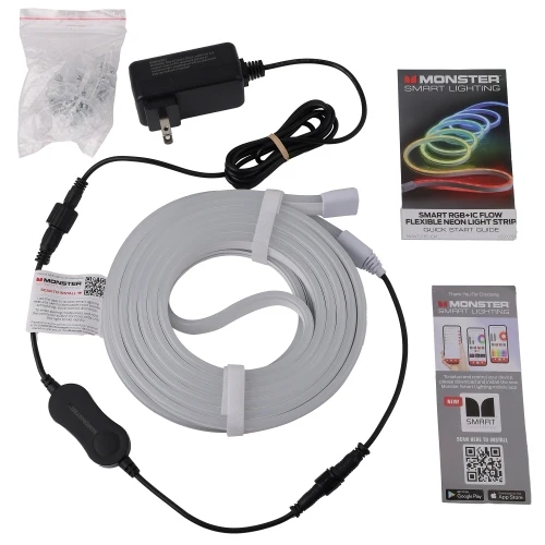 Smart 16.4 Ft Neon Outdoor LED Light Strip, RGB+IC Wi-Fi LED Rope Light, IP66 Water & Weather Resistant - Image 8