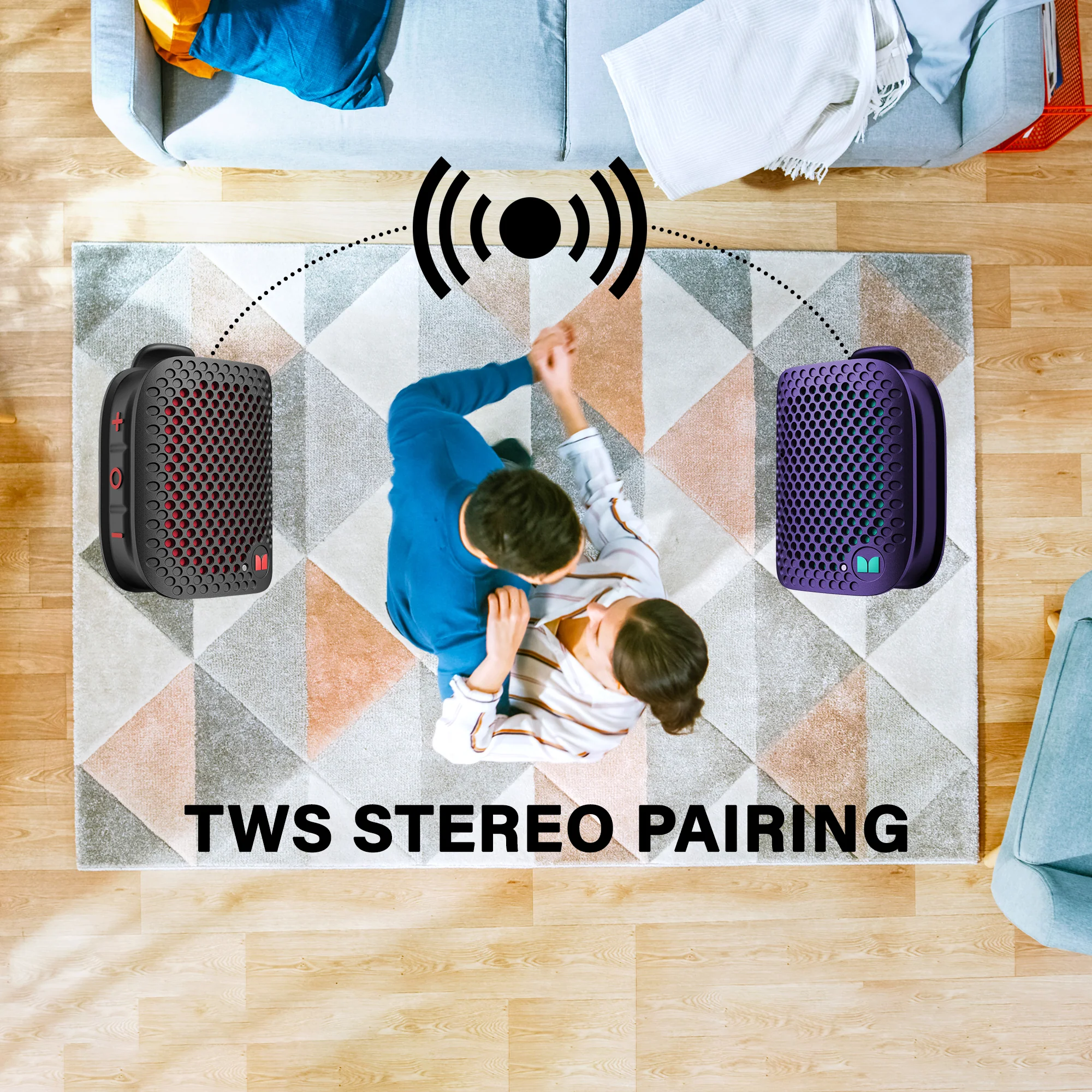 Premium Mini Bluetooth Speaker, Built-in Microphone for Calls, Arm Wearable - Image 5