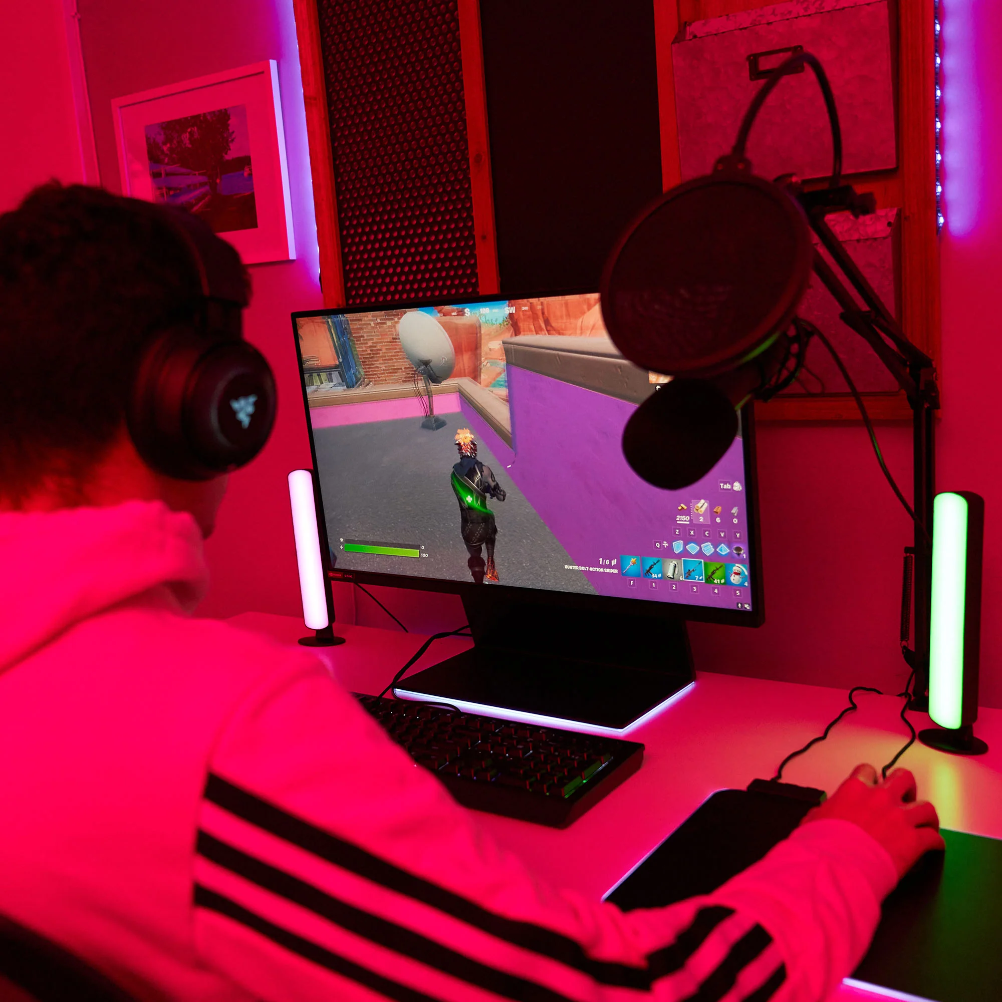 2 Pack Smart Wi-Fi Light Bars, Multi-Color RGB+IC Razor Chroma TV & Gaming, Dimmable, Sound Reactive, App & Voice Control - Image 3