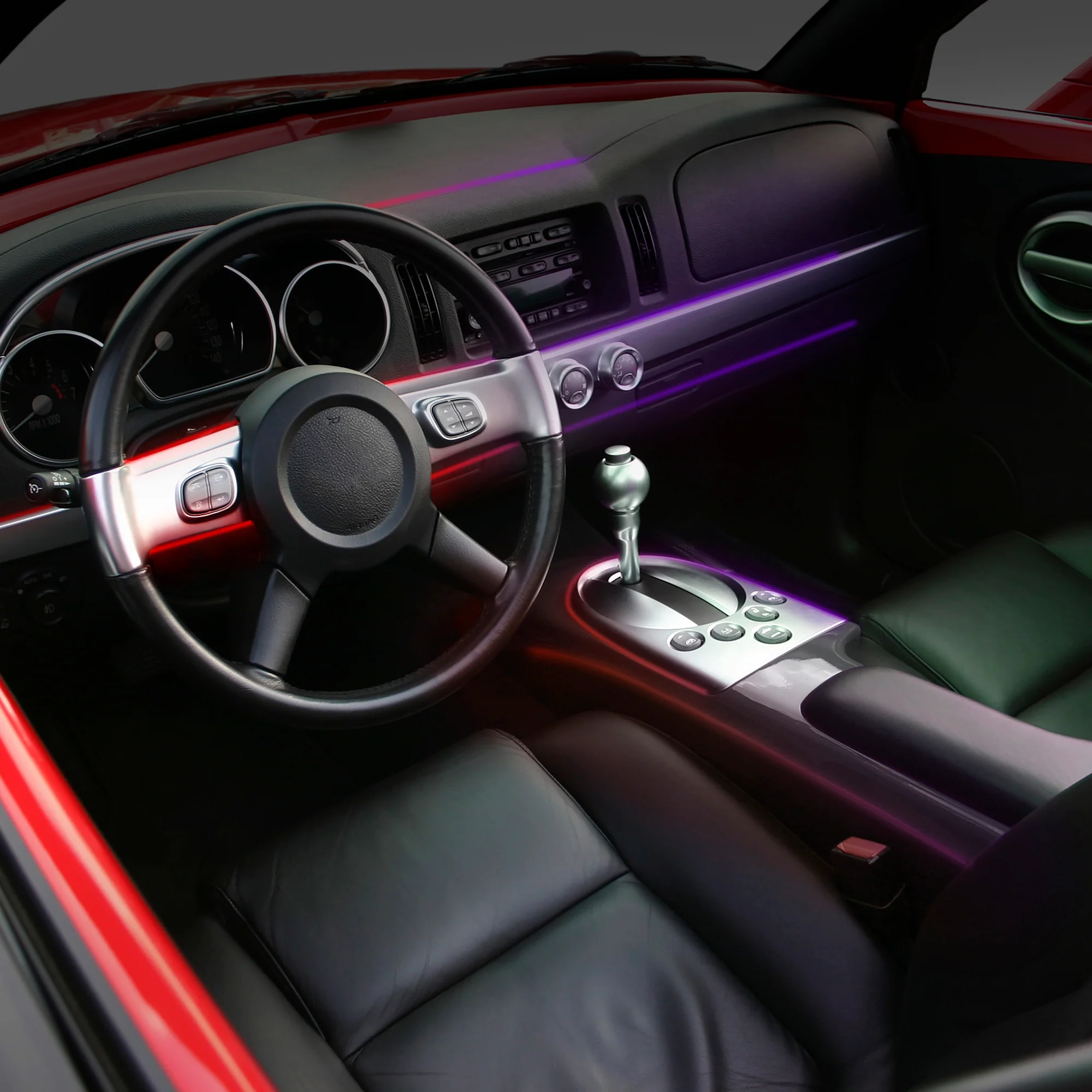 Smart Fiber Optic Wire Bluetooth Sound-Reactive Multi-Color Car Interior Lighting Kit - Image 4