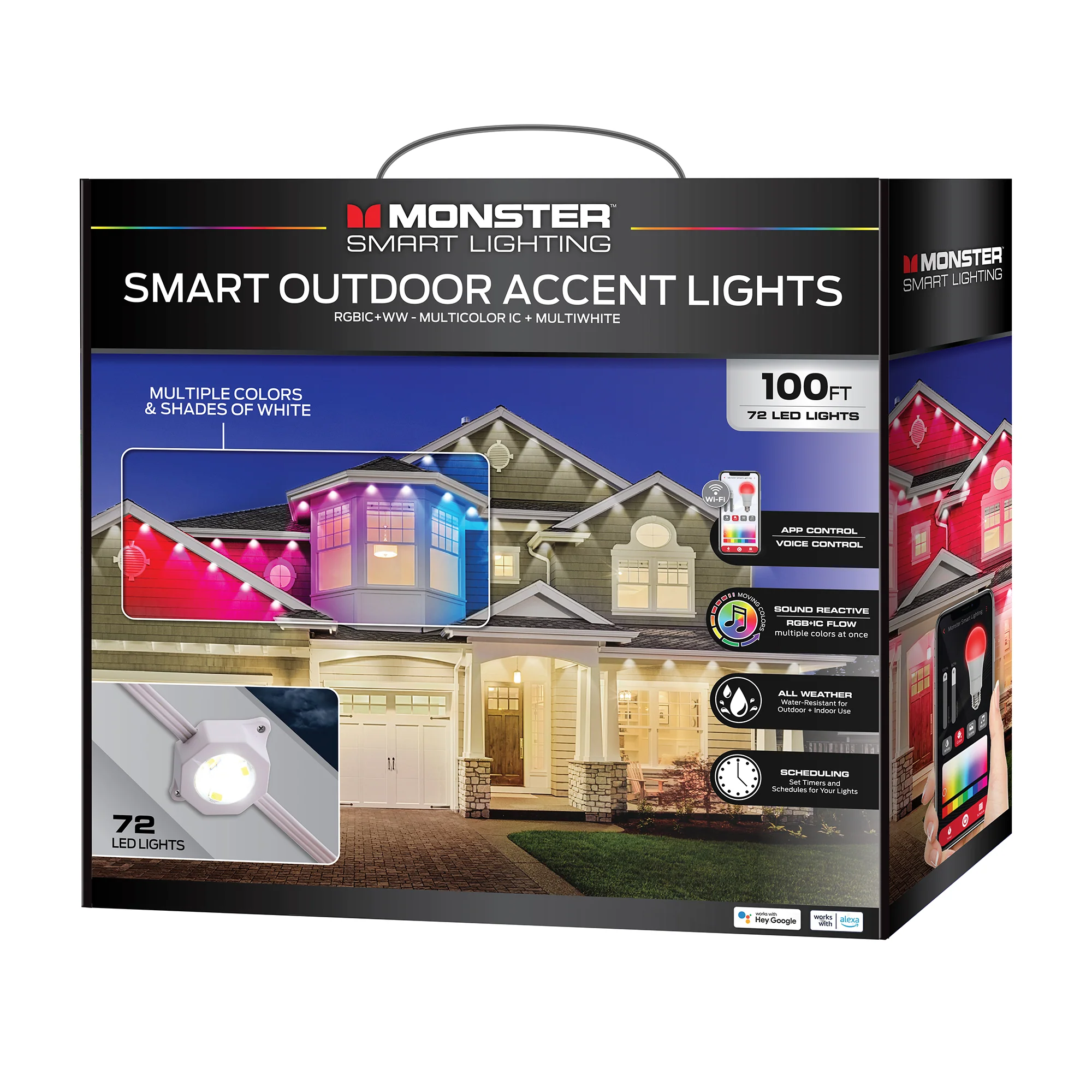 Smart Permanent Outdoor Lights, LED Eaves Lights, IP66 Weather & Water Resistant - Image 11