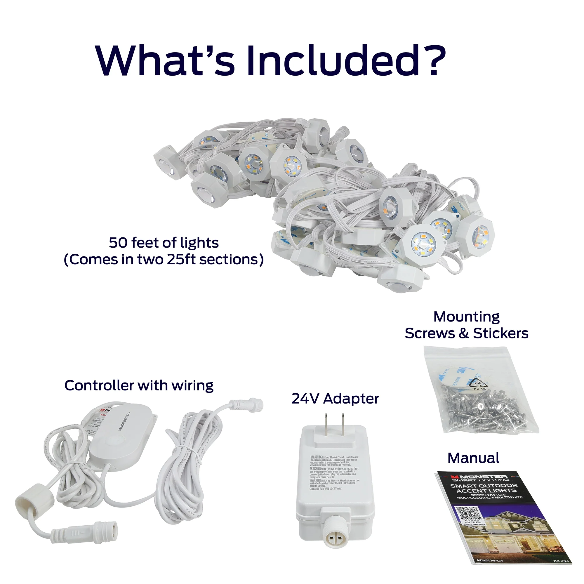 Smart Permanent Outdoor Lights, LED Eaves Lights, IP66 Weather & Water Resistant - Image 9