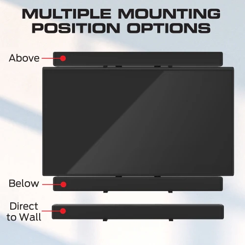 Tilt Motion Wall Mount For 32-70” TVs and Adjustable Soundbar Mount - Image 7