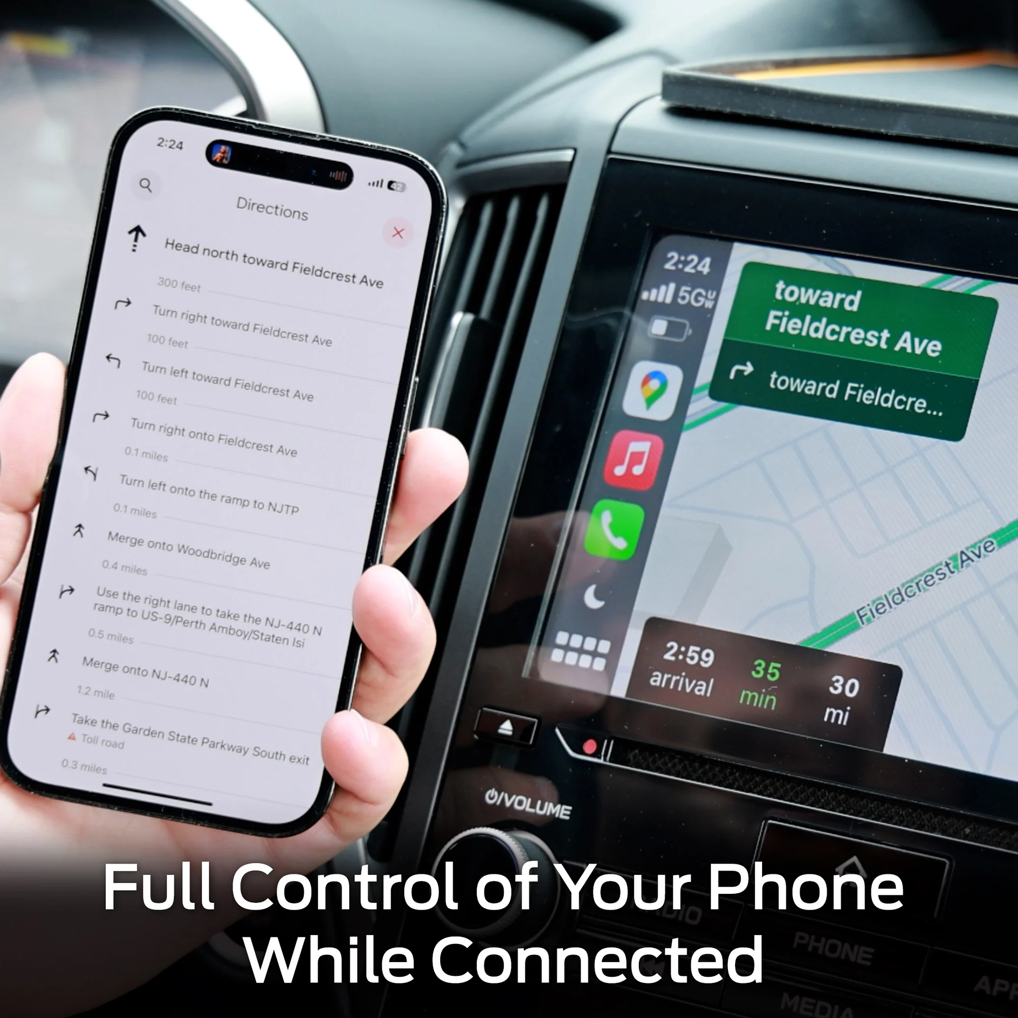 Wireless CarPlay Adapter Compatible with Apple CarPlay & Android Auto - Image 6