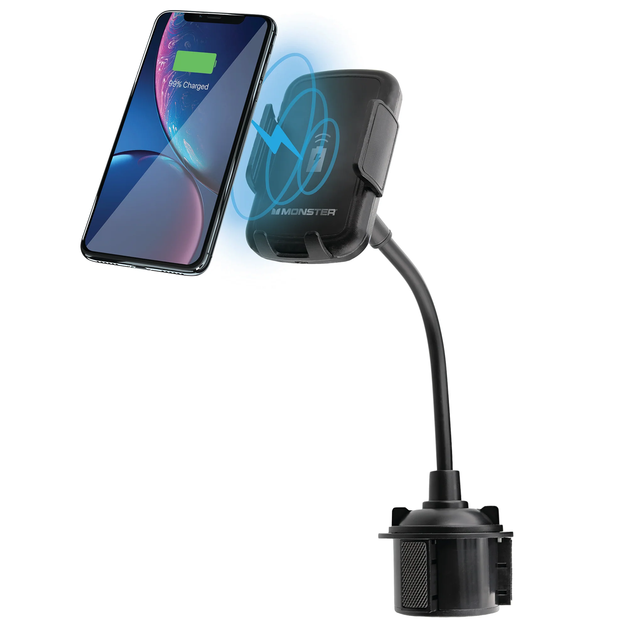 Wireless 10W Charging Cup Holder Phone Mount - Image 5